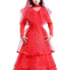 Fun Costumes Girl's Gothic Red Wedding Dress Costume