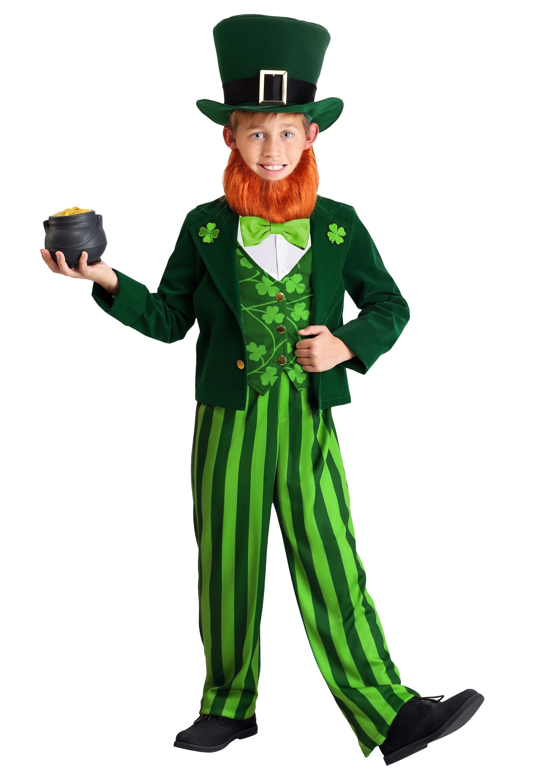 Fun Costumes Green Leprechaun Costume For Kids 1 Fun Costumes Green Leprechaun Costume For Kids