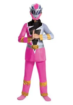 Disguise Power Rangers Dino Fury Pink Ranger Costume For Kids -Cheap Anna Costumes Store child power rangers dino fury pink ranger costume alt 8