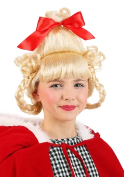 Fun Costumes Christmas Girl Blonde Wig 12 Fun Costumes Christmas Girl Blonde Wig -Cheap Anna Costumes Store christmas girl wig alt 3