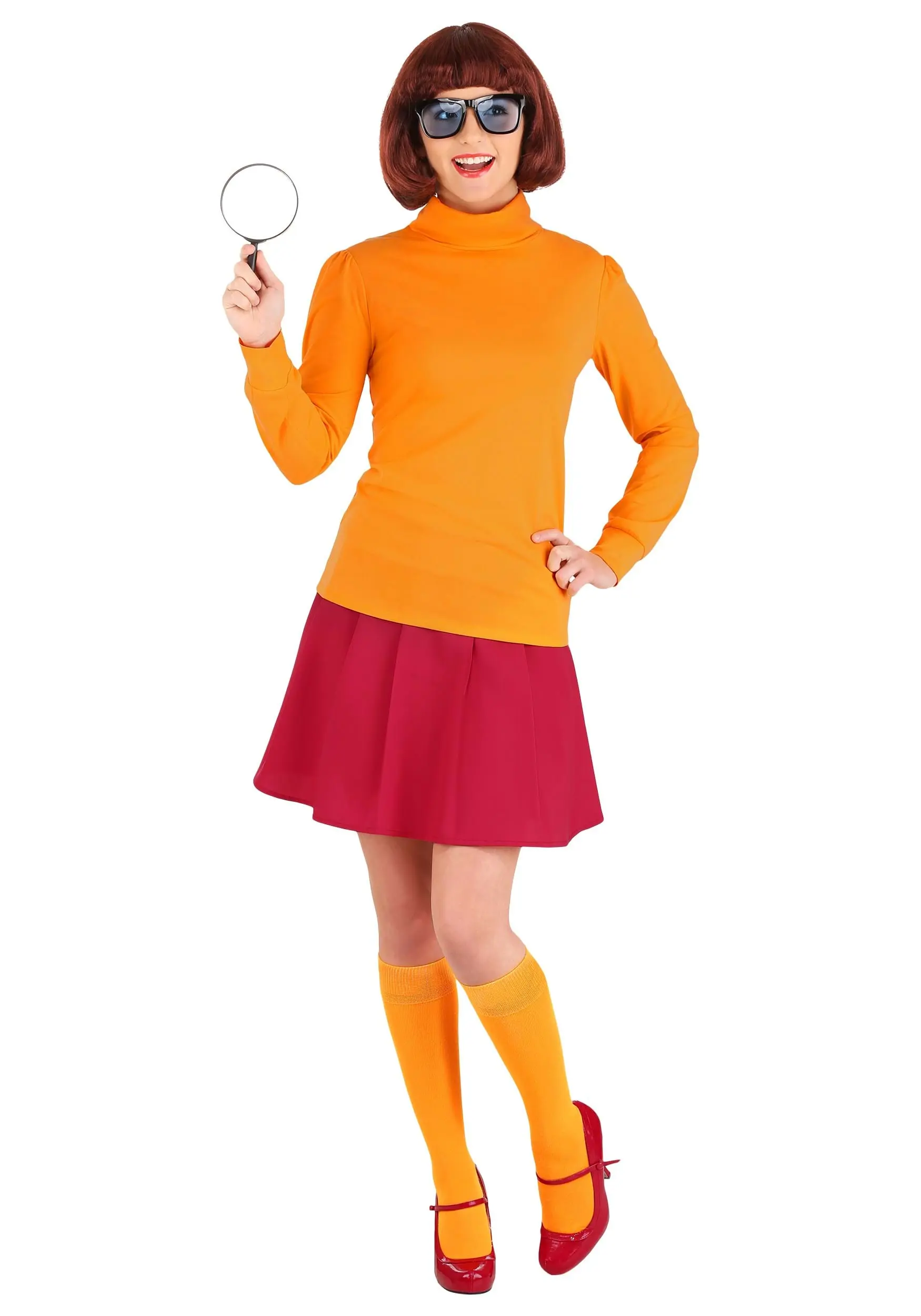 Jerry Leigh Plus Size Classic Scooby-Doo Velma Costume 1 Jerry Leigh Plus Size Classic Scooby-Doo Velma Costume