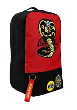 Bioworld Merchandising / Independent Sales Cobra Kai Embroidered Laptop Backpack 10 Bioworld Merchandising / Independent Sales Cobra Kai Embroidered Laptop Backpack -Cheap Anna Costumes Store cobra kai embroidered patches laptop backpack alt 3