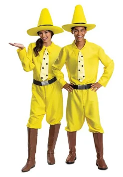 Disguise Adult Curious George Person In The Yellow Hat Costume