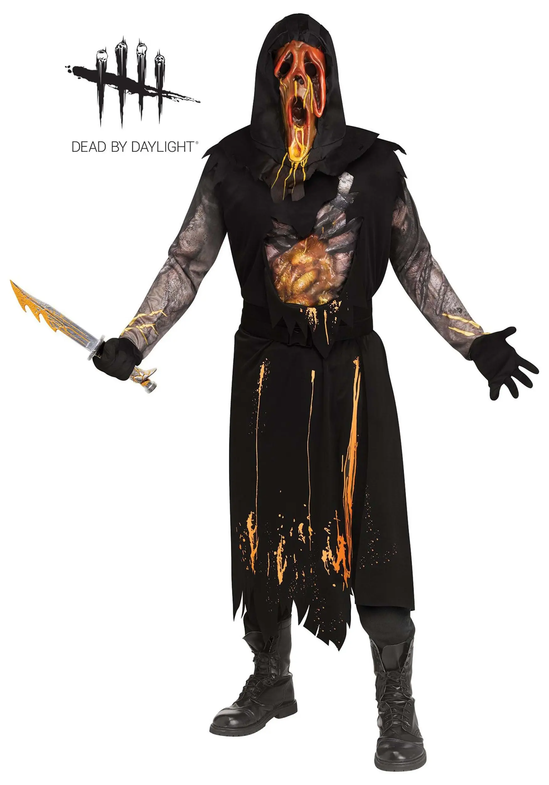 Fun World Dead By Daylight Scorched Ghost Face Costume For Adults 1 Fun World Dead By Daylight Scorched Ghost Face Costume For Adults