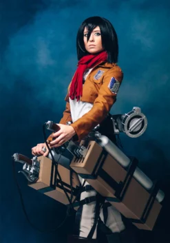 Fun Costumes Attack On Titan Mikasa Deluxe Costume -Cheap Anna Costumes Store deluxe attack on titan mikasa costume alt 2