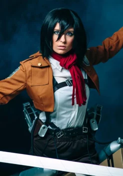 Fun Costumes Attack On Titan Mikasa Deluxe Costume -Cheap Anna Costumes Store deluxe attack on titan mikasa costume alt 3