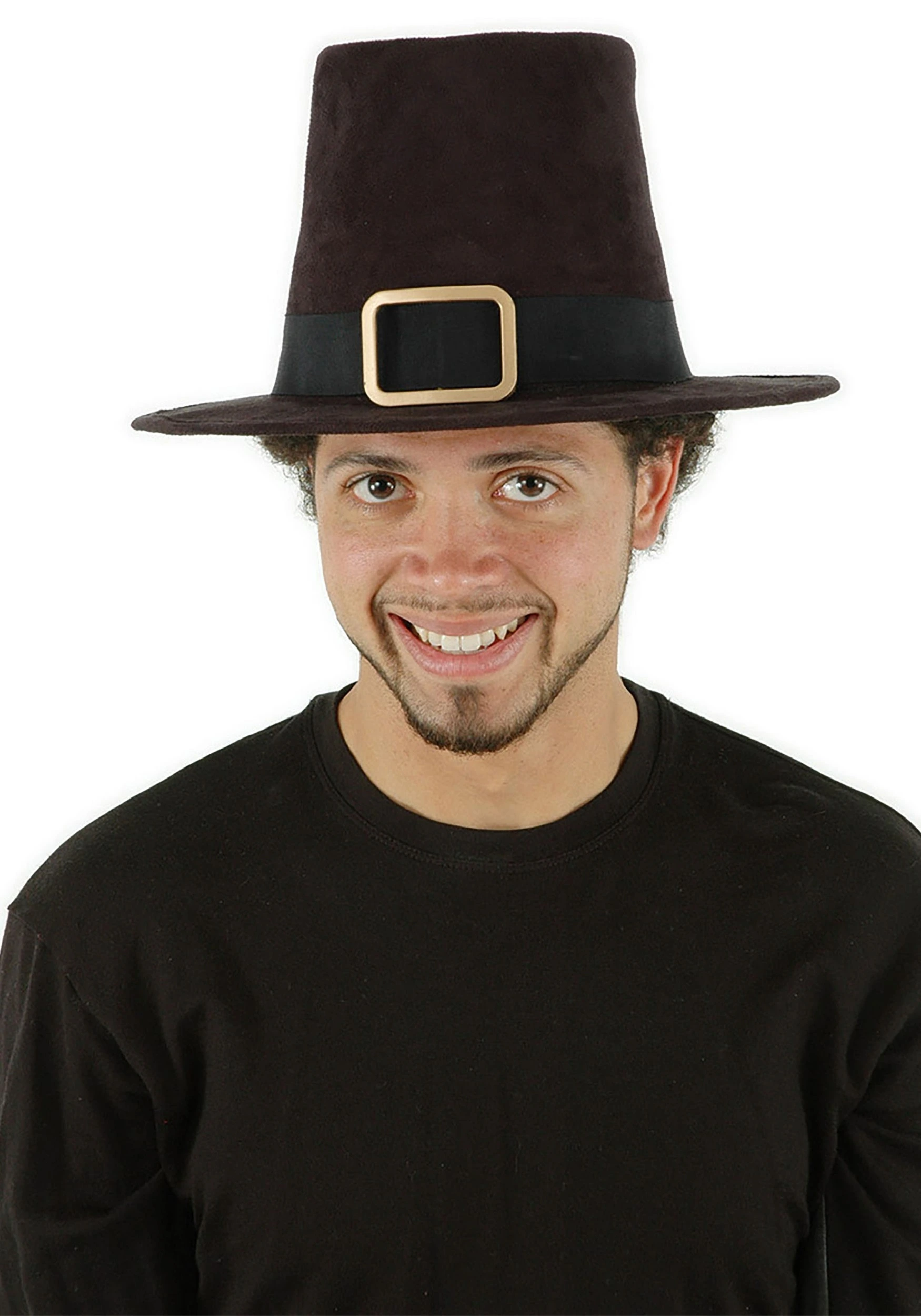Elope Deluxe Brown Pilgrim Costume Hat 1 Elope Deluxe Brown Pilgrim Costume Hat