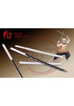 Ruian Fly Cutlery Demon Slayer Inosuke Cosplay Sword 5 Ruian Fly Cutlery Demon Slayer Inosuke Cosplay Sword -Cheap Anna Costumes Store demon slayer inosuke cosplay sword alt 2