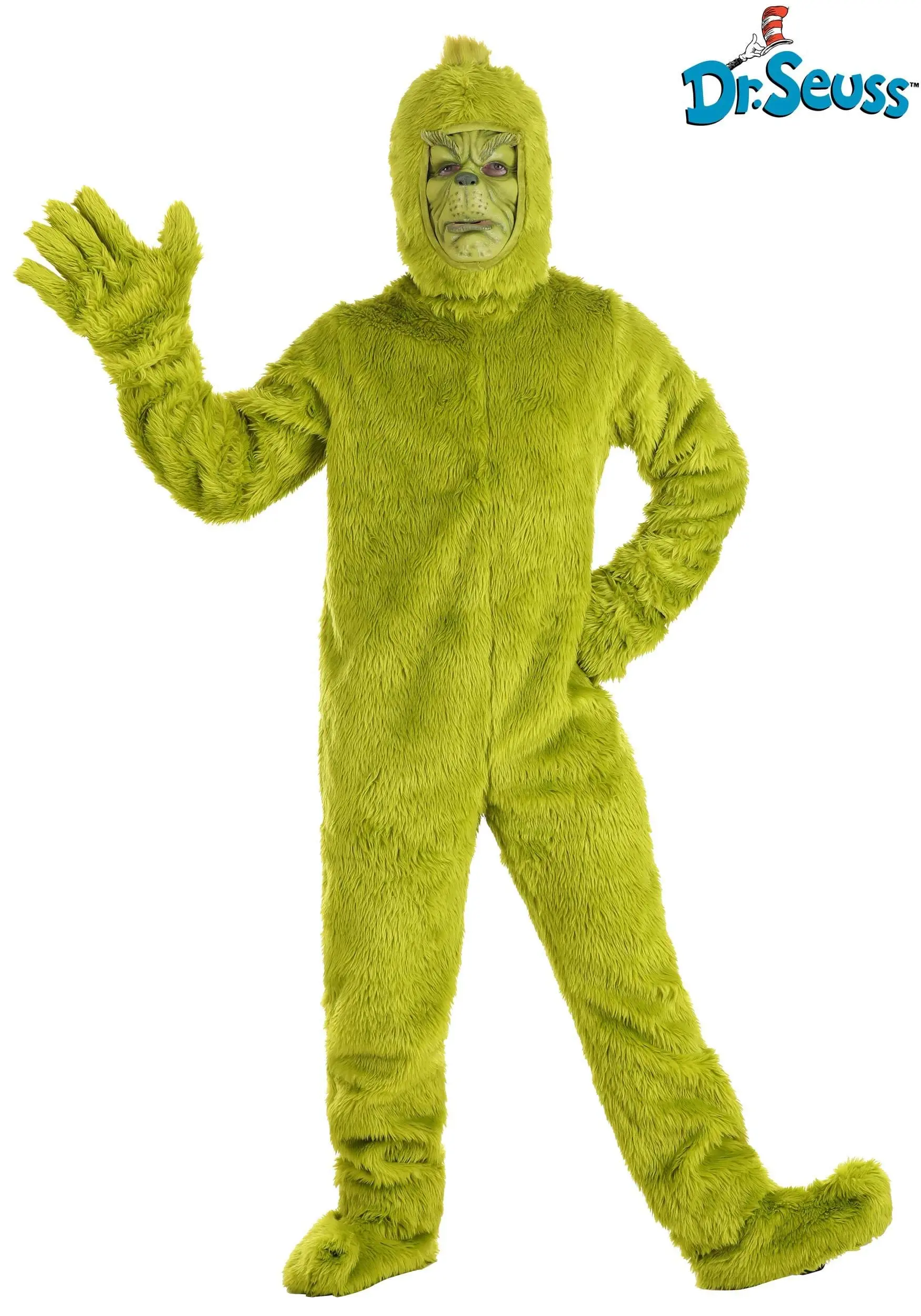Elope Dr. Seuss Grinch Open Face Costume For Adults 10 Elope Dr. Seuss Grinch Open Face Costume For Adults - Image 10