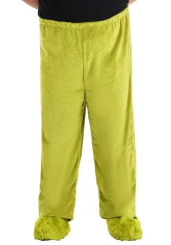 Elope Adult Dr. Seuss Grinch Plus Size Velboa Pants -Cheap Anna Costumes Store dr seuss grinch adult plus size velboa pants alt 2