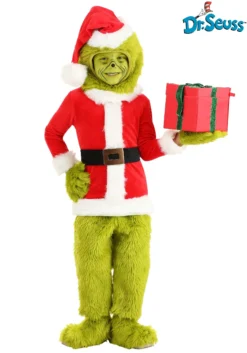 Elope Dr. Seuss Grinch Santa Open Face Costume For Toddlers