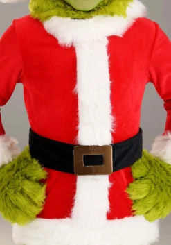 Elope Dr. Seuss Grinch Santa Open Face Costume For Toddlers -Cheap Anna Costumes Store dr seuss toddler grinch santa open face costume alt 3