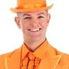Role Party Dumb And Dumber Orange Tuxedo Top Hat