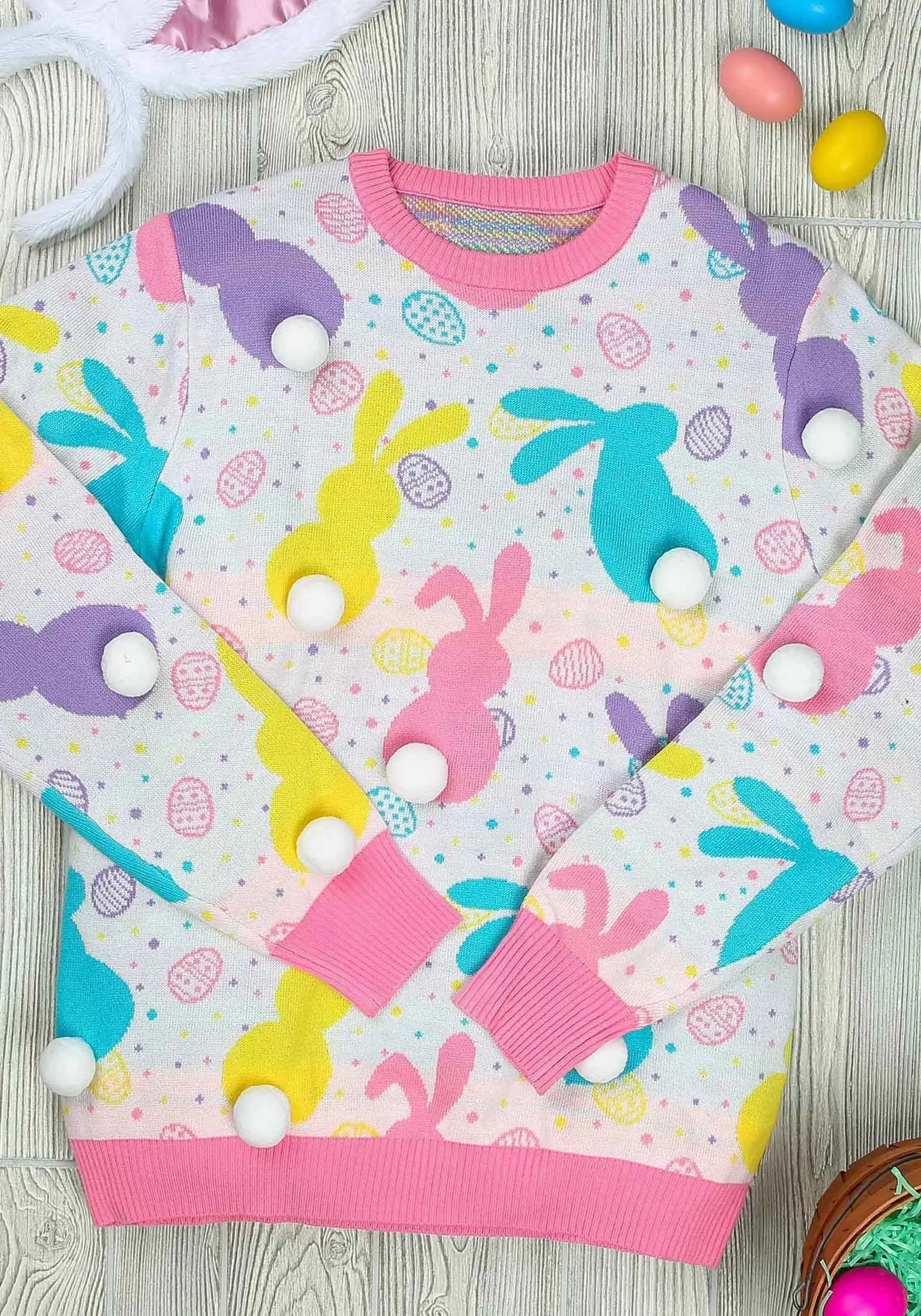 BigWan Apparel Co. Easter Bunny Adult Ugly Sweater 8 BigWan Apparel Co. Easter Bunny Adult Ugly Sweater - Image 8