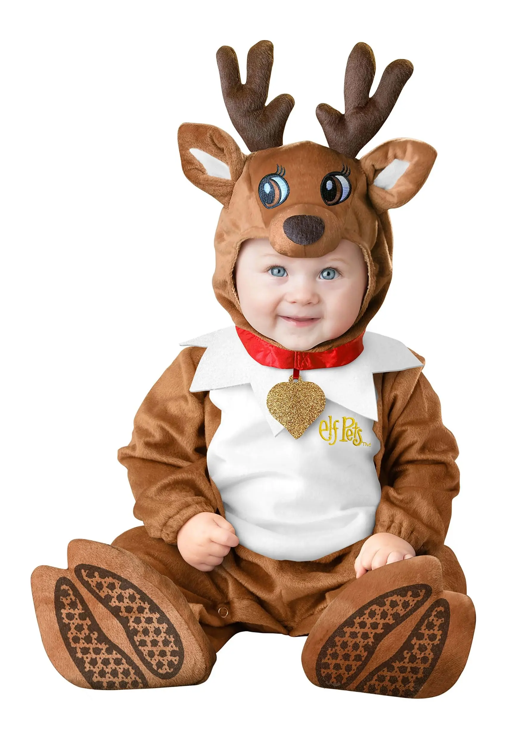 Fun World Elf Pets Reindeer Infant Costume 1 Fun World Elf Pets Reindeer Infant Costume