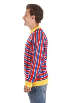 BigWan Apparel Co. Sesame Street Ernie Cosplay Adult Knit Sweater -Cheap Anna Costumes Store ernie cosplay knit sweater adult alt 4