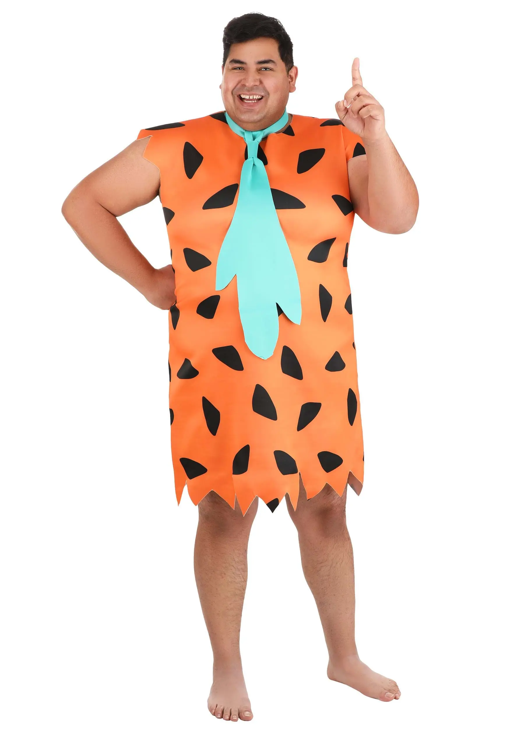 Jerry Leigh Flintstones Plus Size Adult Fred Flintstone Costume 1 Jerry Leigh Flintstones Plus Size Adult Fred Flintstone Costume