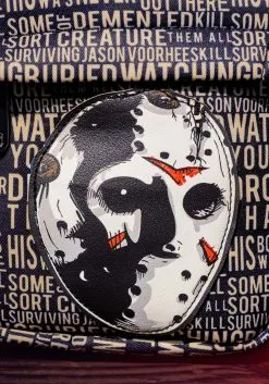 Buckle-Down Friday The 13th Hockey Mask Crossbody Bag -Cheap Anna Costumes Store friday the 13th crossbody bag alt 5