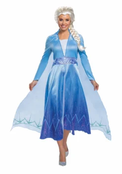 Disguise Deluxe Disney Frozen 2 Elsa Women's Costume 9 Disguise Deluxe Disney Frozen 2 Elsa Women's Costume -Cheap Anna Costumes Store frozen 2 womens elsa deluxe costume alt 1