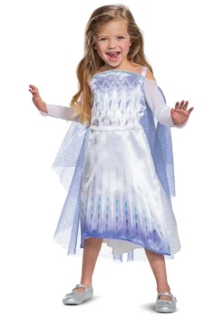 Disguise Frozen Snow Queen Elsa Classic Costume For Kids -Cheap Anna Costumes Store frozen snow queen elsa classic kids costume alt 2