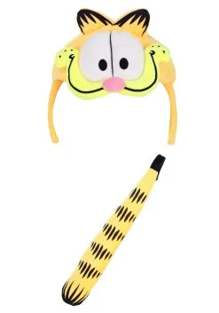Elope Garfield Soft Headband & Tail Costume Kit 9 Elope Garfield Soft Headband & Tail Costume Kit -Cheap Anna Costumes Store garfield plush headband tail kit alt 4