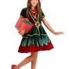 Fun Costumes Girl's Deluxe Christmas Elf Costume