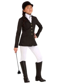 Fun Costumes Girl's Black Equestrian Costume