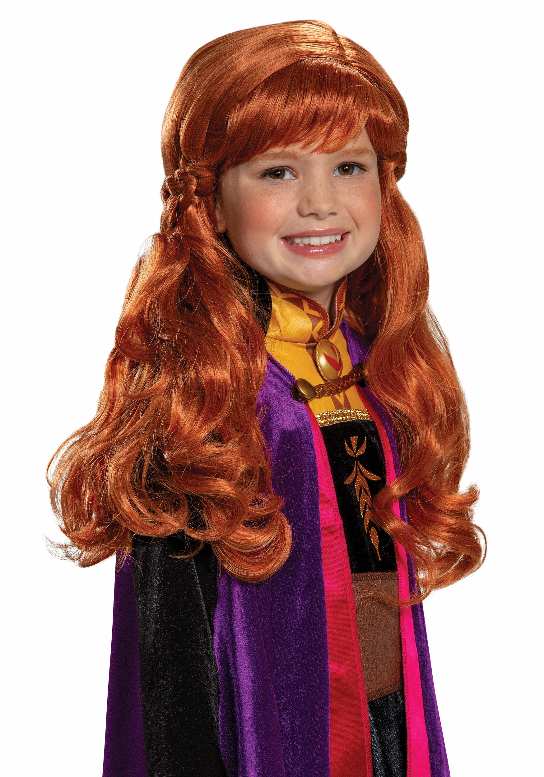 Disguise Frozen 2 Girl's Anna Wig 1 Disguise Frozen 2 Girl's Anna Wig