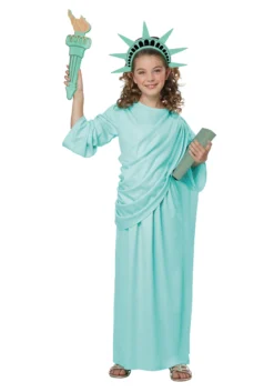 California Costume Collection Statue Of Liberty Girls Costume