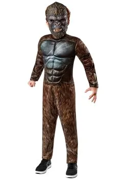 Rubies Costume Co. Inc Godzilla VS Kong Kid's King Kong Costume -Cheap Anna Costumes Store godzilla vs kong king kong child costume alt 3