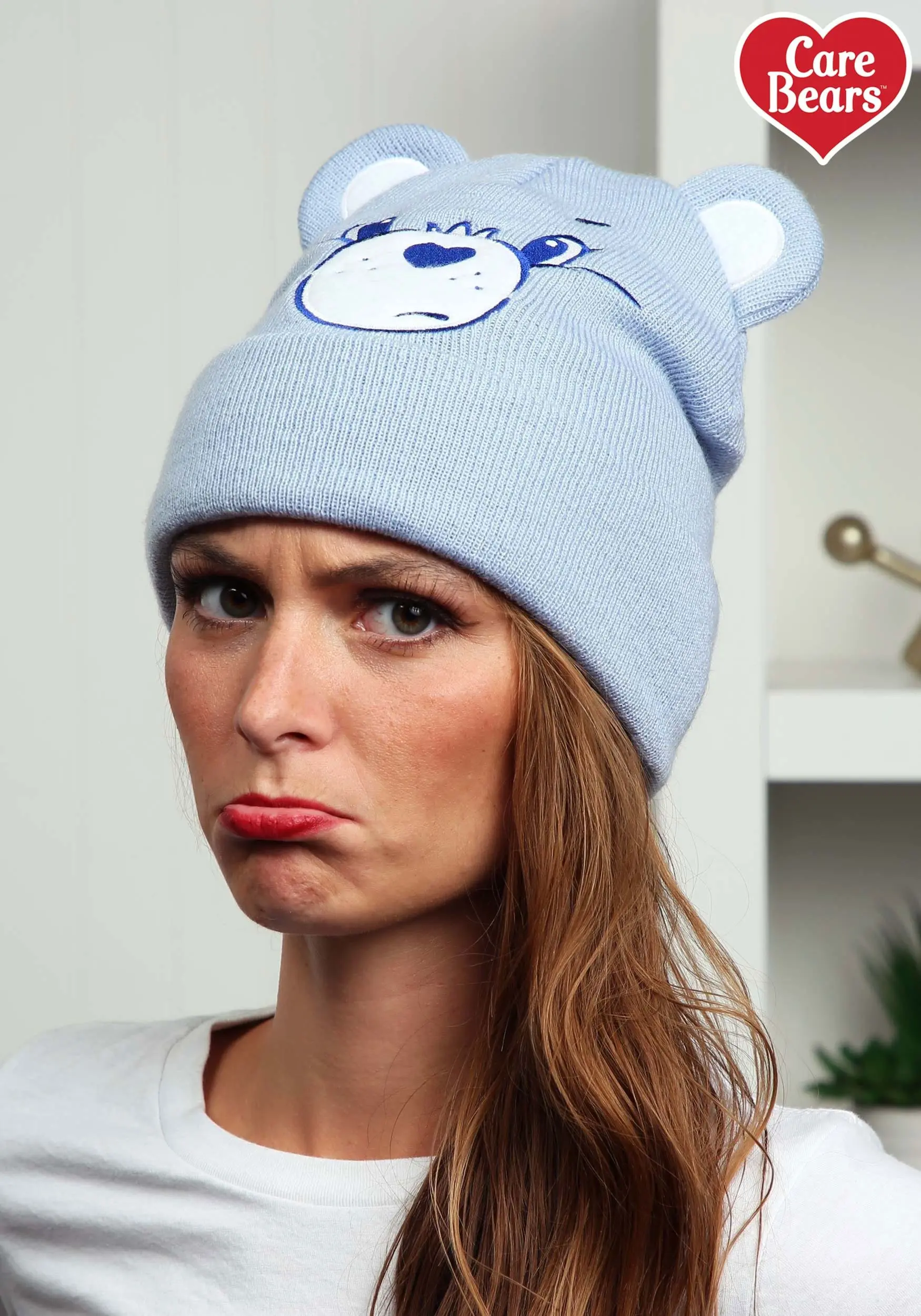 Elope Care Bears Grumpy Bear Knit Hat 1 Elope Care Bears Grumpy Bear Knit Hat