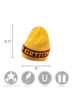 Elope Gryffindor Reversible Warm Knit Beanie -Cheap Anna Costumes Store gryffindor reversible knit beanie alt 2