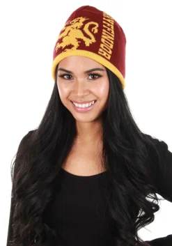 Elope Gryffindor Reversible Warm Knit Beanie -Cheap Anna Costumes Store gryffindor reversible knit beanie alt 3