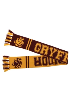 Elope Gryffindor Reversible Winter Knit Scarf -Cheap Anna Costumes Store gryffindor reversible knit scarf alt 2