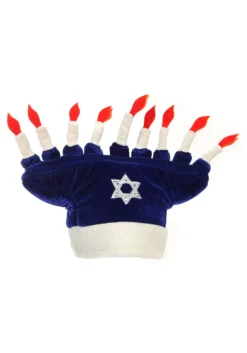 Elope Happy Chanukah Soft Costume Hat -Cheap Anna Costumes Store happy chanukah plush hat alt 2