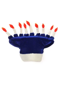Elope Happy Chanukah Soft Costume Hat -Cheap Anna Costumes Store happy chanukah plush hat alt 3