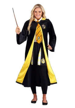 Jerry Leigh Harry Potter Deluxe Hufflepuff Robe Costume For Adults