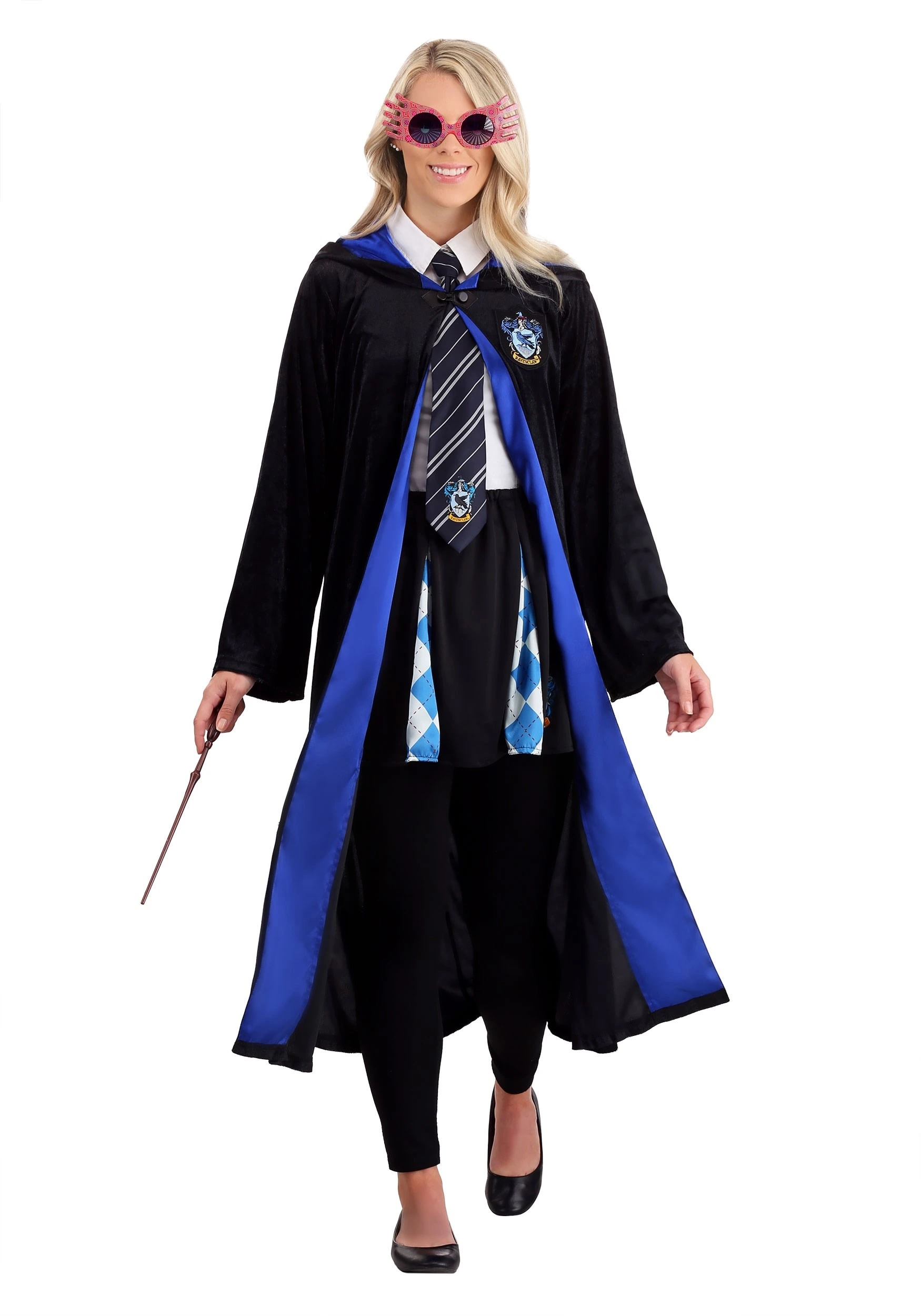 Jerry Leigh Harry Potter Deluxe Ravenclaw Robe Costume For Adults 4 Jerry Leigh Harry Potter Deluxe Ravenclaw Robe Costume For Adults - Image 4