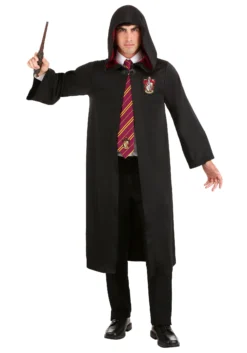 Jerry Leigh Adult Harry Potter Gryffindor Robe Costume 6 Jerry Leigh Adult Harry Potter Gryffindor Robe Costume -Cheap Anna Costumes Store harry potter adult gryffindor robe alt 2