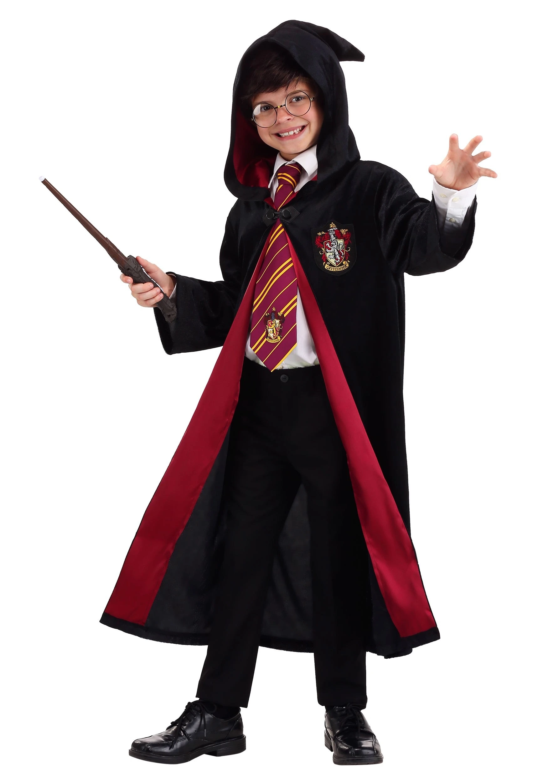 Jerry Leigh Harry Potter Kids Deluxe Gryffindor Robe Costume 5 Jerry Leigh Harry Potter Kids Deluxe Gryffindor Robe Costume - Image 5