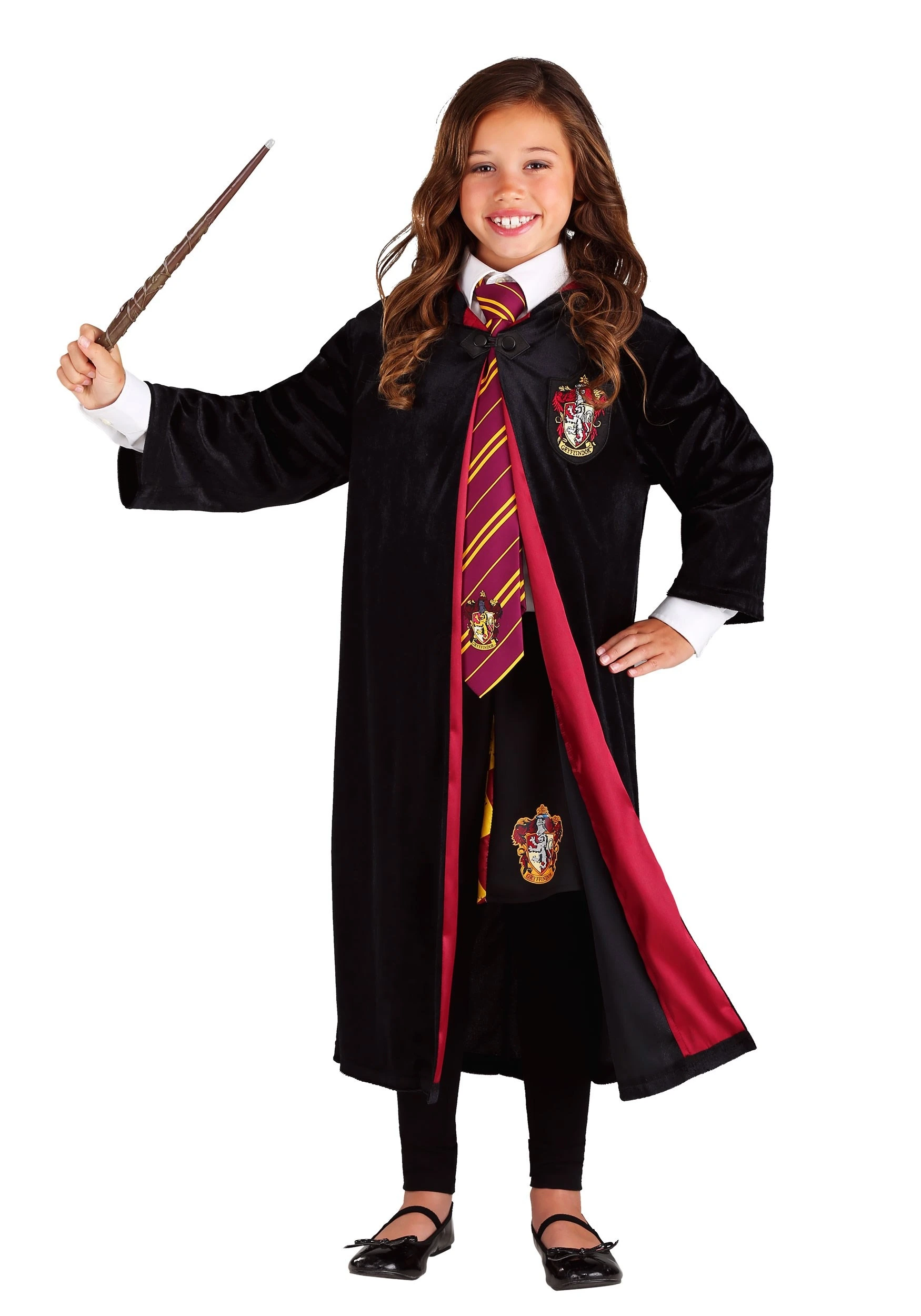 Jerry Leigh Harry Potter Kids Deluxe Gryffindor Robe Costume 9 Jerry Leigh Harry Potter Kids Deluxe Gryffindor Robe Costume - Image 9