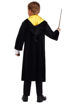 Jerry Leigh Harry Potter Kids Deluxe Hufflepuff Robe Costume -Cheap Anna Costumes Store harry potter child deluxe hufflepuff robe alt 5