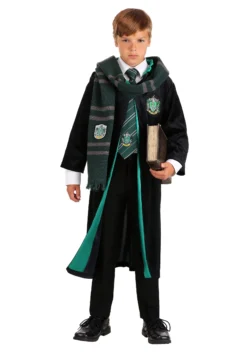 Jerry Leigh Harry Potter Kids Deluxe Slytherin Robe Costume