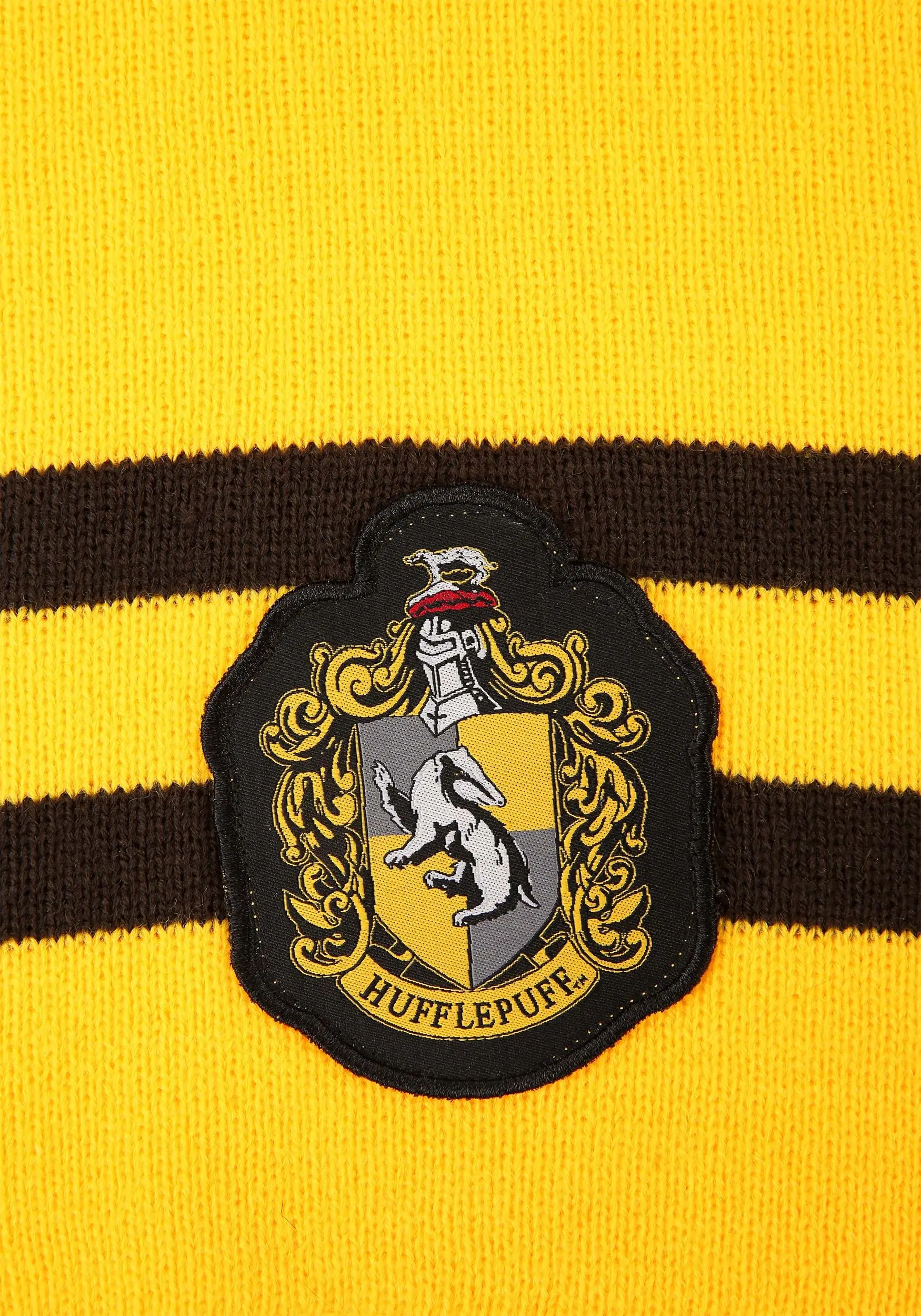 Elope Harry Potter Deluxe Hufflepuff Knit Scarf 2 Elope Harry Potter Deluxe Hufflepuff Knit Scarf - Image 2