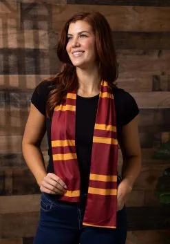 Elope Harry Potter Gryffindor Printed Scarf -Cheap Anna Costumes Store harry potter printed gryffindor scarf alt 4