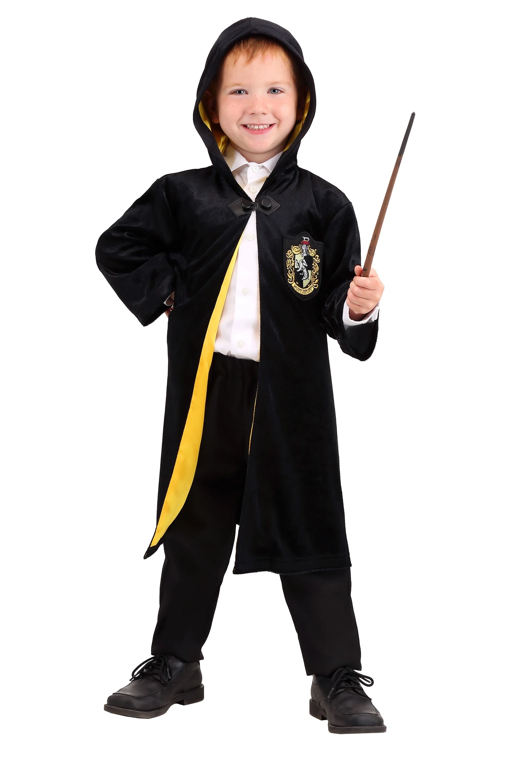 Jerry Leigh Kids Harry Potter Deluxe Hufflepuff Robe Costume 2 Jerry Leigh Kids Harry Potter Deluxe Hufflepuff Robe Costume - Image 2
