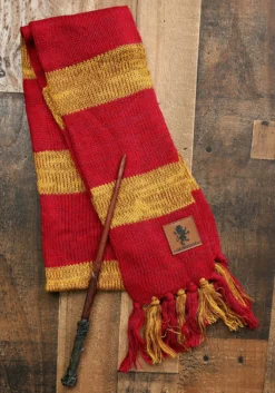 Elope Harry Potter Vintage Hogwarts Gryffindor Scarf -Cheap Anna Costumes Store harry potter vintage hogwarts gryffindor scarf alt 5