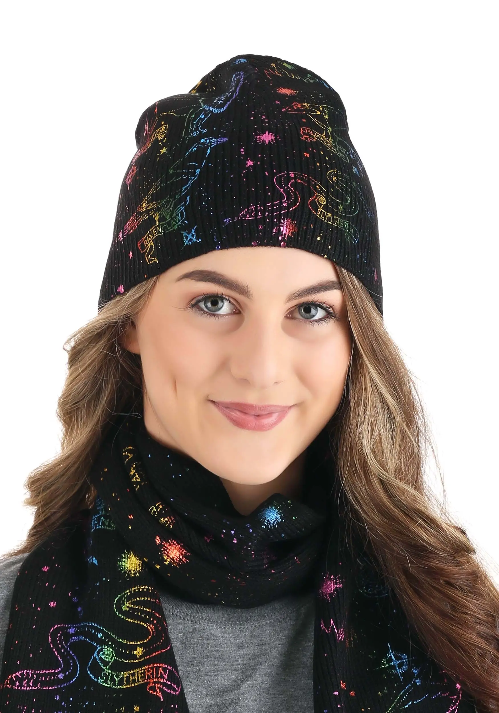 Elope Hogwarts House Emblem Constellations-Knit Hat 4 Elope Hogwarts House Emblem Constellations-Knit Hat - Image 4