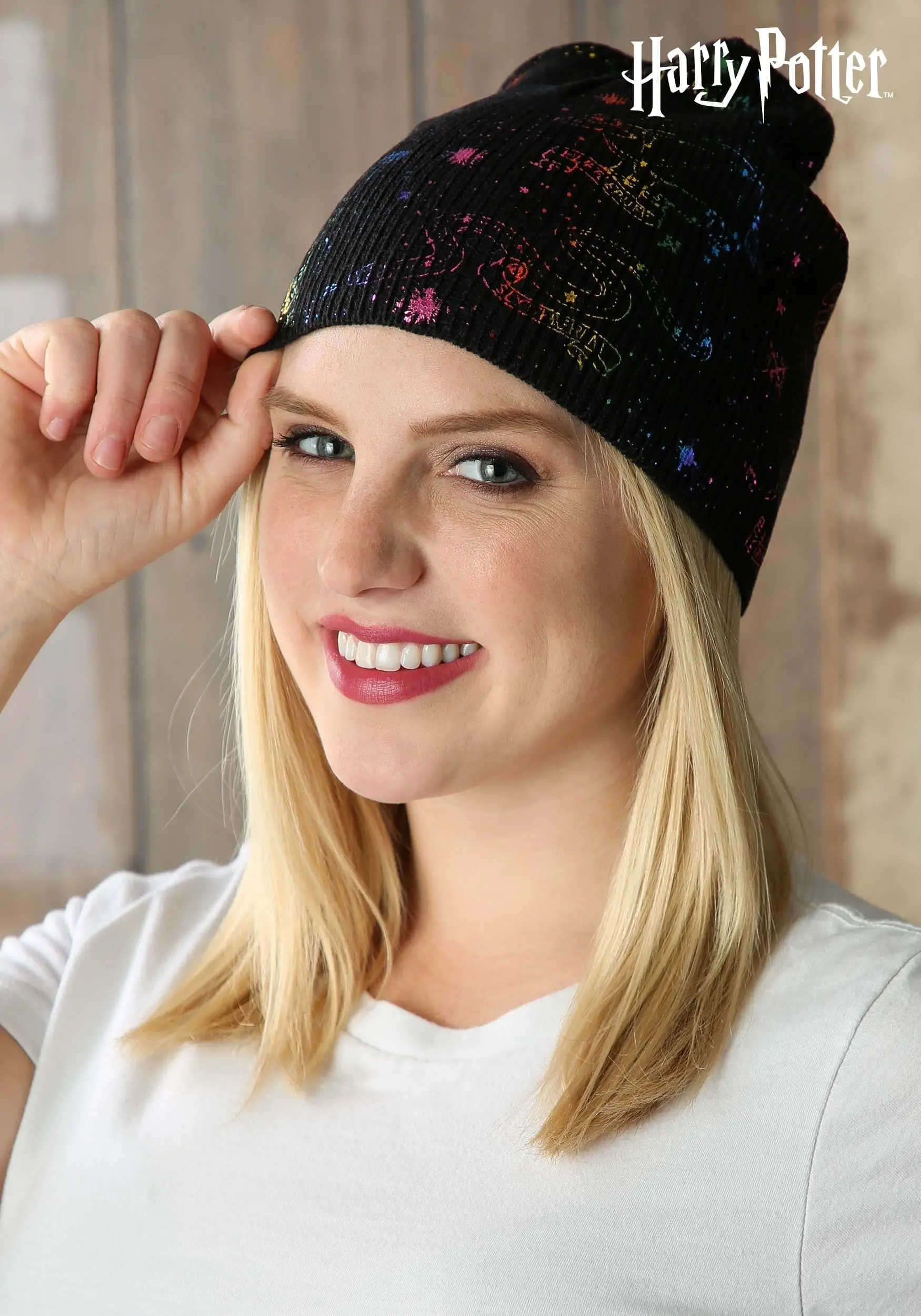 Elope Hogwarts House Emblem Constellations-Knit Hat 1 Elope Hogwarts House Emblem Constellations-Knit Hat