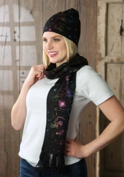 Elope Knit Scarf Hogwarts House Emblem Constellations -Cheap Anna Costumes Store hogwarts house emblem constellations knit scarf alt 1
